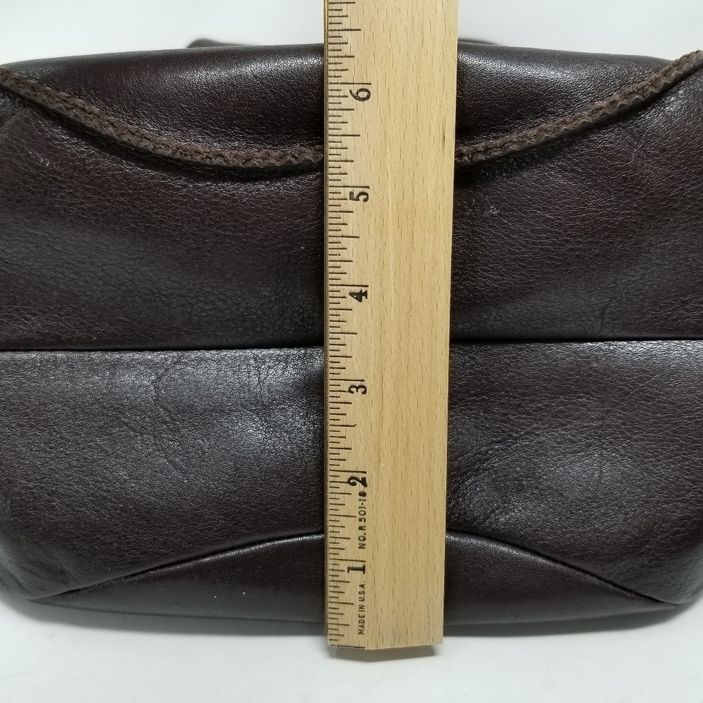 Wilsons Leather Shoulder Bag Magnetic Snap Closure Double Strap Brown Soft - Picture 14 of 16
